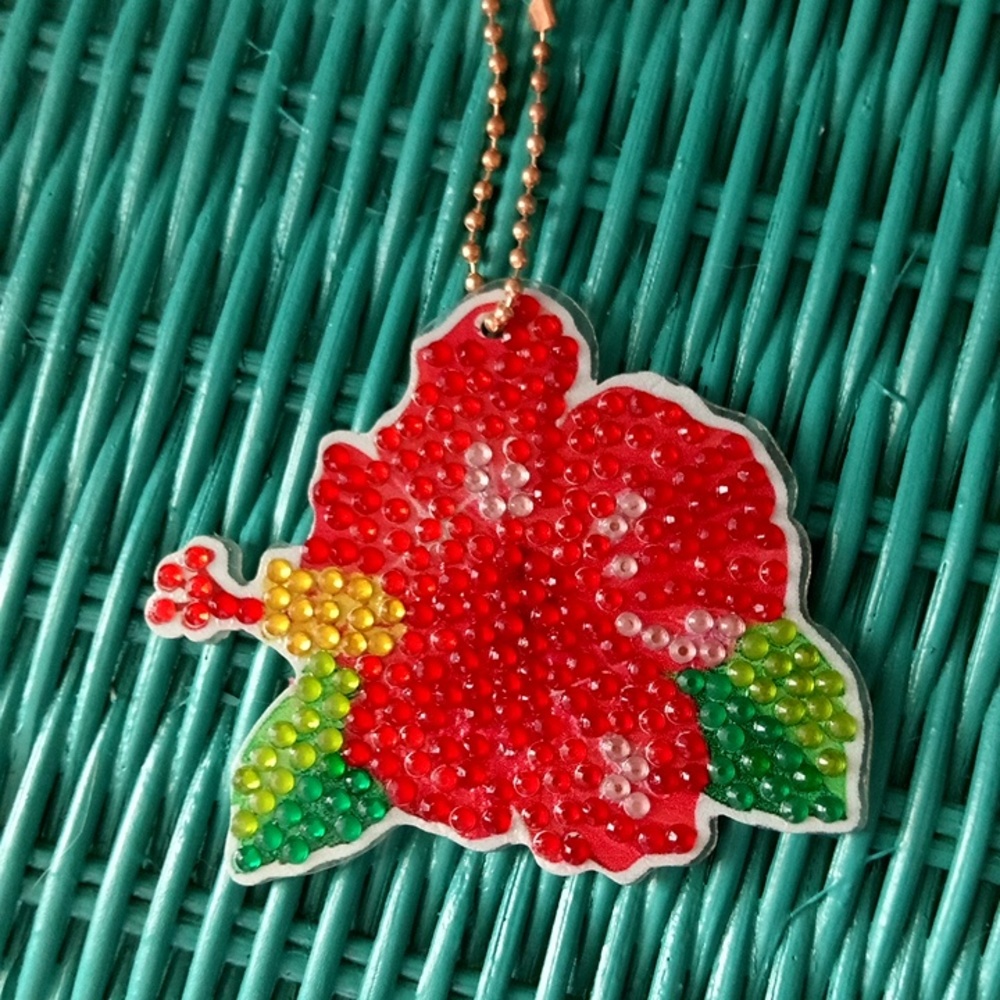 🆕 Tropical Flower Purse Charm